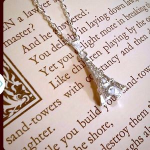 Eiffel Tower Paris Necklace with Matching Studs